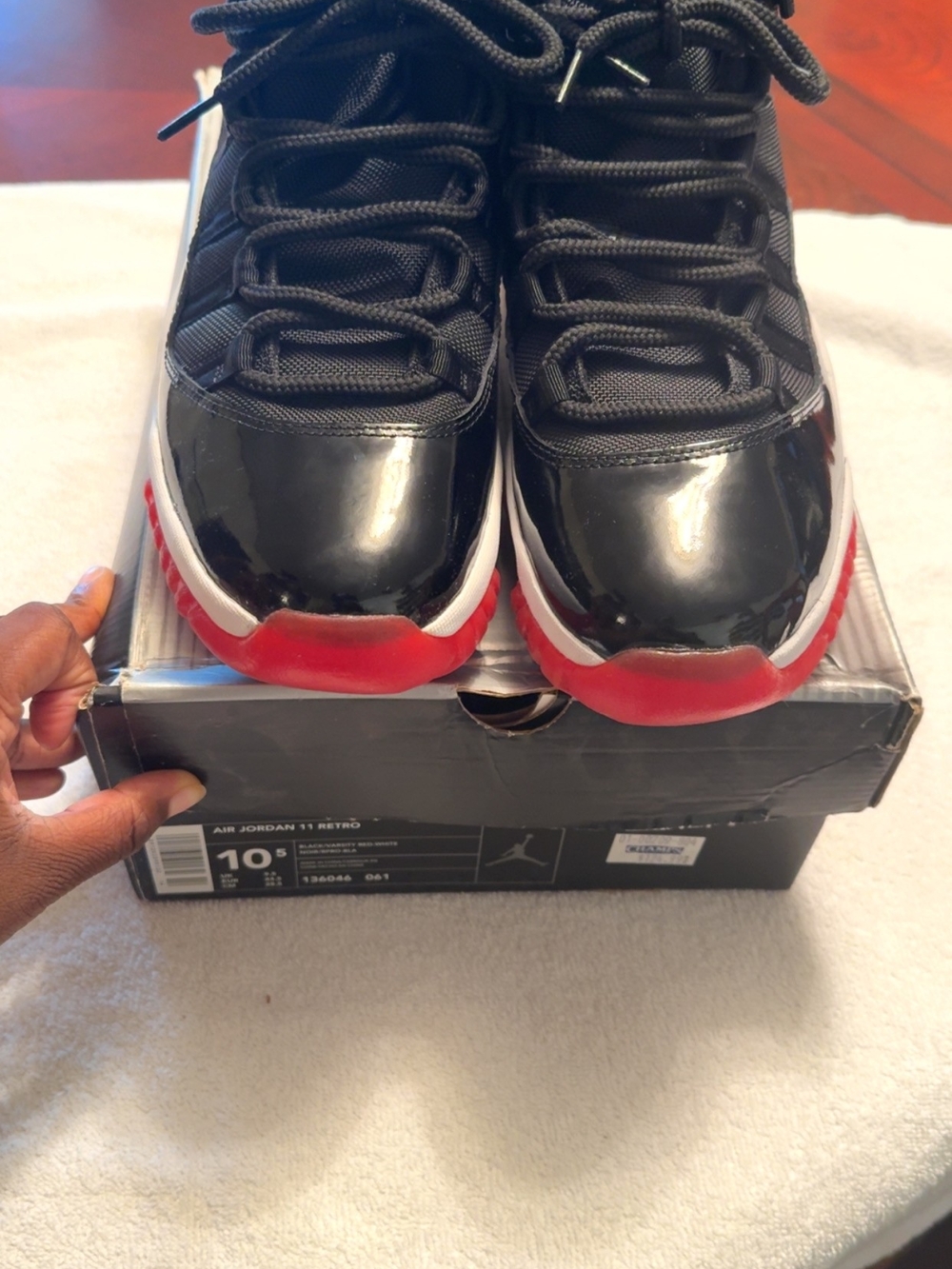 Vintage 2001 Air Jordan 11 Retro Bred Playoffs Men’s 10.5 w/ Box